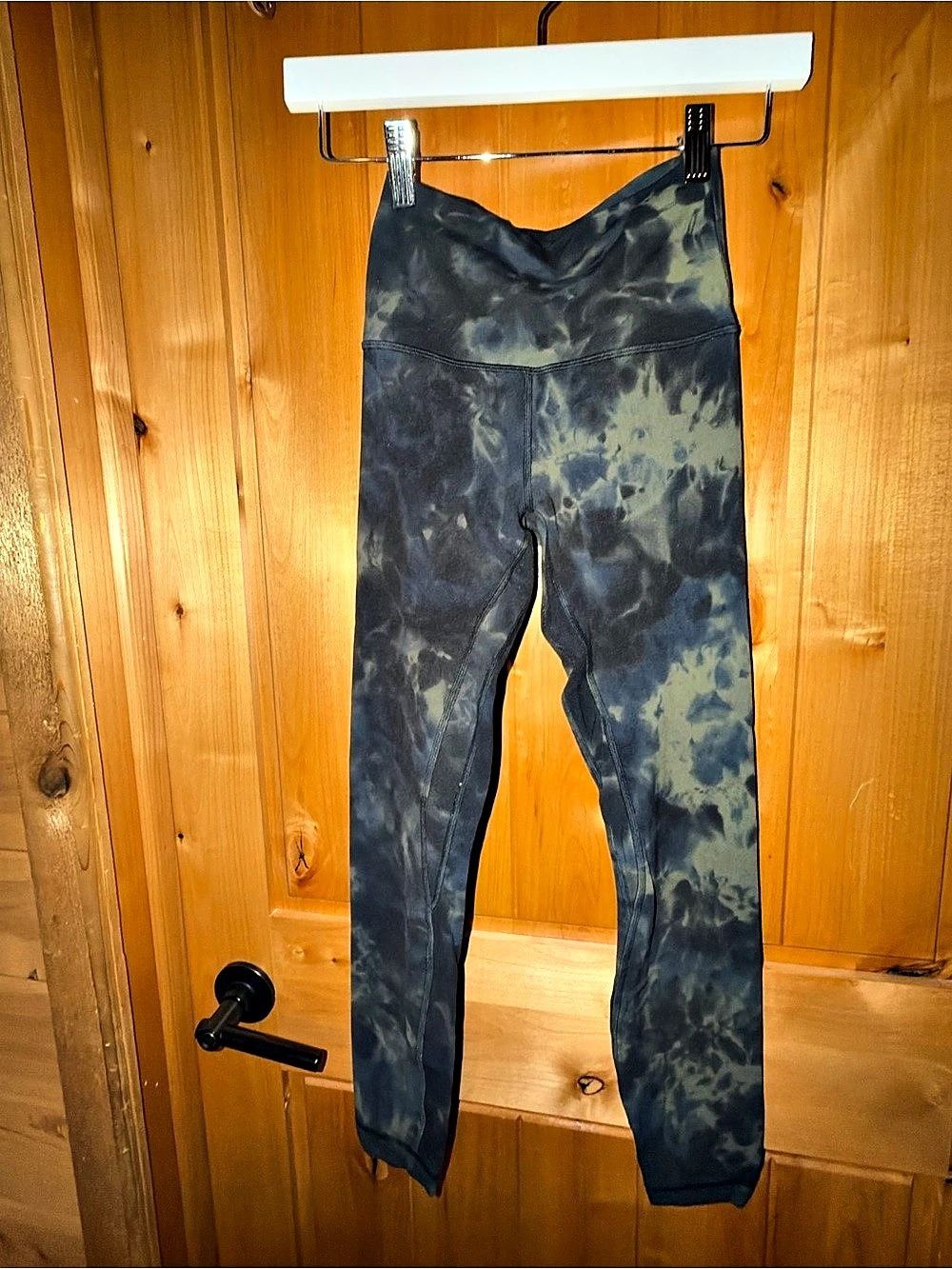 Lululemon Align Pant 25" Diamond-Dye Leggings in Black & Green